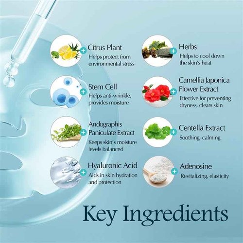 Dermanex DANIQUE Bio-Cellulose Sheet Mask – Premium Korean Skincare for Hydrated, Nourished, and Smooth-Looking Skin (25g * 4EA)