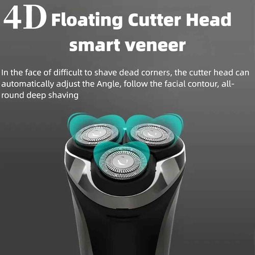 Snapbuy Electric Razor for Men, Snapbuy Electric Razor Pro of Father, 4D Floating Head Rotary Shaver,2025 New Electri c Shaver with LCD Display & Quiet Motor, IPX7 Waterproof (Blue)