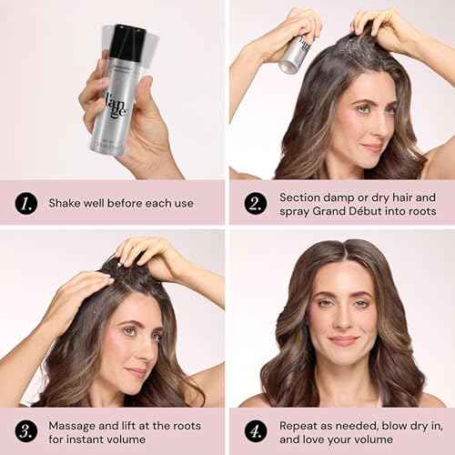 L'ANGE HAIR Grand D?but Root Booster Hair | Thickening Spray Foam | Volumizes and Lifts Fine Hair | Strong Hold and Texture Styling Spray for Long-Lasting Finish | Lightweight, Flexible Formula
