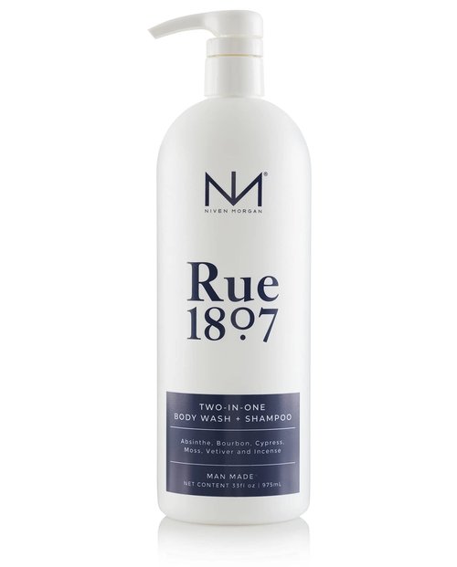 Niven Morgan, Rue 1807 Two-In-One Body Wash and Shampoo, 33 Fluid Ounces