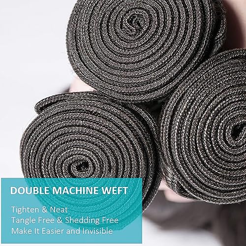 Cirvty 30 Inch Body Wave Bundle Human Hair 1 Bundles Body Wave Bundles 100% Unprocessed Brazilian Virgin Hair Bundles Double Weft Weave Bundles Human Hair Natural Black Color
