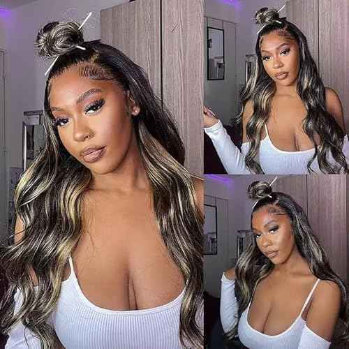 P1B27 Highlight Bundles Human Hair Honey Blonde Body Wave 3 Bundles 18 20 22 inch Brazilian Unprocessed 8A Virgin Remy Hair Extensions