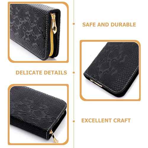 Leather Hairdresser Scissor Case - Grey Hair Stylist Shear Holder with Zipper Closure, Hair Tool Organizer for Salon and Travel