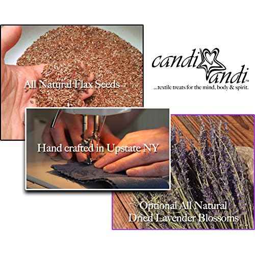 Handmade Luxe Serenity Eye Pillow - All-Natural Flaxseed - Unscented or Lavender Scented ? Weighted Eye Mask for Yoga, Meditation, Hot & Cold Therapy