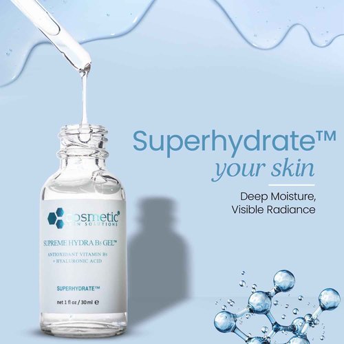 Cosmetic Skin Solutions LLC #1 BEST Supreme Hydra B5 Gel - Deeply moisturizing HA gel combines antioxidants Vitamin B5 to SUPERHYDRATE™ depleted moisture levels (2 oz)