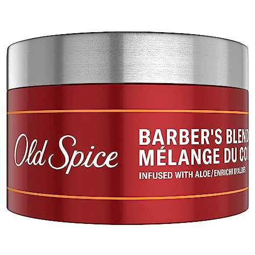 Old Spice Hair Styling Putty for Men, High Hold/Matte Finish, Barber's Blend Infused with Aloe, 3 Ounce