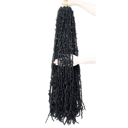 LMZIM 36 Inch Butterfly Locs Crochet Hair 5 Packs Long Distressed Soft Faux Locs, Crochet Braids Locs for Black Women