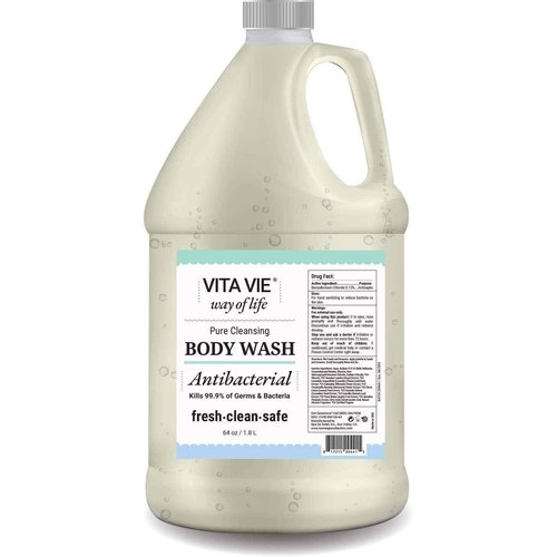 VITA VIE Antibacterial Body Wash, Refill, 64 oz