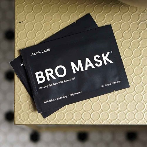 BRO MASK Under Eye Patches for Men Skin Care | Cooling Eye Masks for Dark Circles and Puffiness, Anti Aging Hydrogel Pads with Bakuchiol, Caffeine & Niacinamide, Eye Bags Treatment for Men (2X6 Pairs)