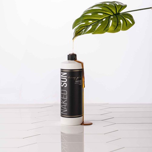 Naked Sun Honey Glow Violet Rapid Spray Tan Solution - 32 oz Airbrush Sunless Self Tan Spray