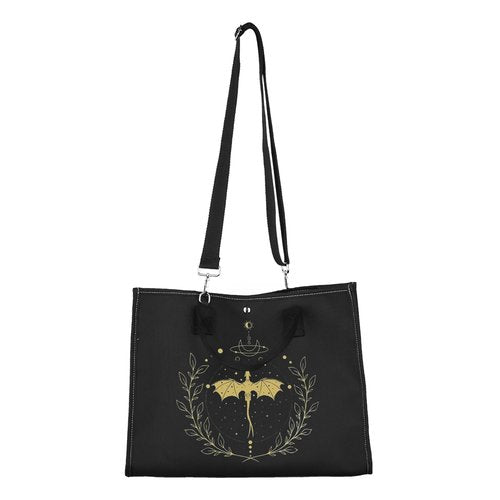 CMNIM Dragon Book Merch Book Lover Large Tote Bag Fantasy Book Series Gift Rider Gifts for Fans