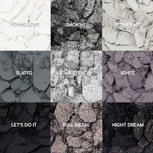 ColourPop Blowin' Smoke Eyeshadow Palette - Silver & Smokey Eye Eyeshadow Palette with Metallic & Matte Finishes - High-Pigment Eye Makeup with Long-Wearing Formula (0.3 oz)