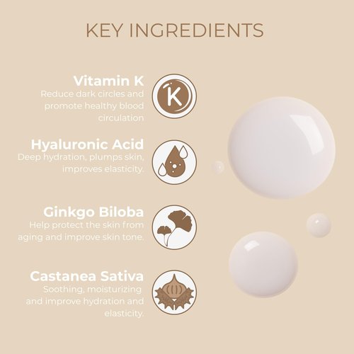 Sesderma K-VIT Facial Anti-Dark Circle Serum, Revitalizing Eye Serum for Dark Circles & Signs of Aging, Gentle Formula with Vitamin K, 1.0 fl oz