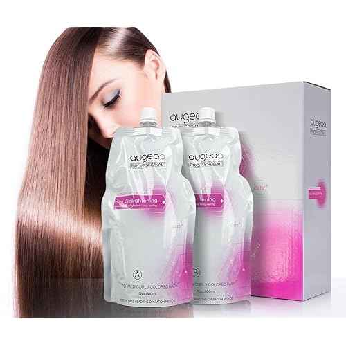 2x 800ML Smooth Hair Straightening Cream - Treatment for Curly Hair, Light Fragrance & Suitable for All Hair Types, Salon Commercial Grade