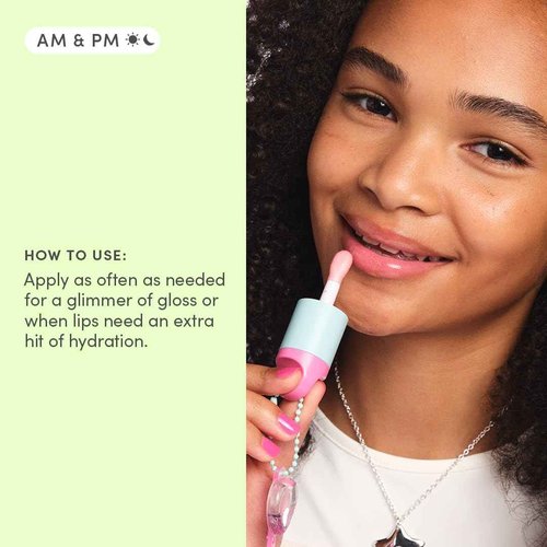 Evereden Happy Kids Skin & Lips Routine - Multi-Vitamin Face Wash & Face Cream Peach & Tinted Lip Oil Sakura Pink Set - Clean & Vegan Skin Care for Kids 3+ - Moisturizing, Nourishing, & Protective