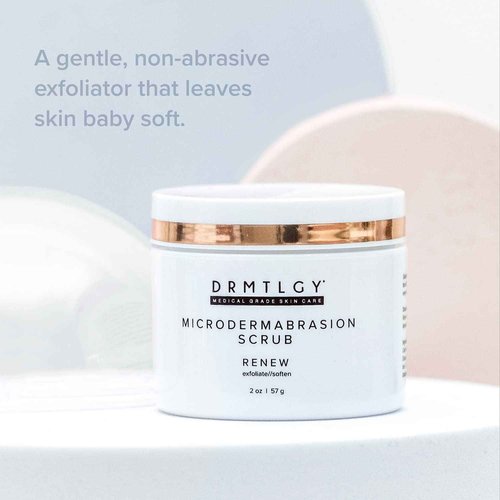 DRMTLGY Peptide Night Cream Face Moisturizer & Microdermabrasion Facial Scrub Set - Hydrating Face Moisturizer & Face Exfoliator 2 Pack