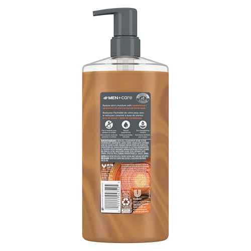 DOVE MEN + CARE Body Wash Sandalwood & Cardamom Oil Plant-Based Moisturizing Body Wash for Men, 26oz