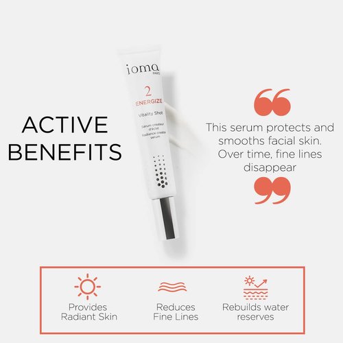 IOMA Paris Vitality Shot, Vitamin-Enriched Face Serum Renews Radiance in Your Skin (30 ml)