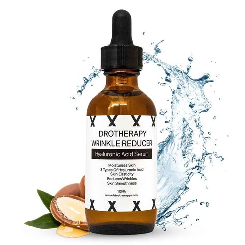 Idrotherapy Face Serum Moisturizer for Women, Hyaluronic Serum with 3 Types of Hyaluronic Acid, Argan Oil & Vitamin E, Hydrating Serum for Face (2fl.oz/60ml)