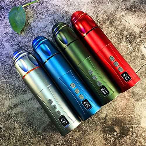 BRONC V7 Tattoo Machine Rotary Pen Style Supply Coreless Motor 2,000mAh Battery Power (4.0mm Stroke) Grey
