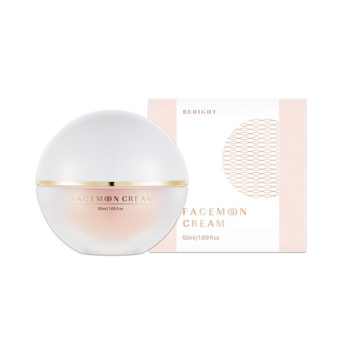 Bedight Facemoon Cream - Firming & Volumizing Cream for Forehead & Cheeks | Anti-Aging Wrinkle Cream | Volufiline Korean Wrinkle Peptide for Anti-Sagging | Korean Pocket Ball(50ml / 1.7 fl.oz)