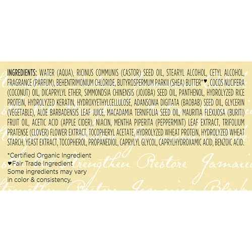 SheaMoisture Jamaican Black Castor Oil Strengthen & Restore Leave-In Conditioner, 11.5 Ounce