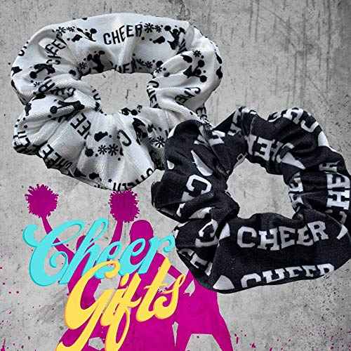 Infinity Collection - Cheer Scrunchie Set - Cheer Girl Hair Accessories, Elastics for Cheerleaders & Teams, Giftable Premium Quality - 2 Pcs