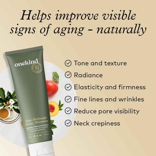 Onekind 24/7 Perfect Pair - Dream Cream Nighttime & Mega Multitasker Daytime Moisturizer for anti aging