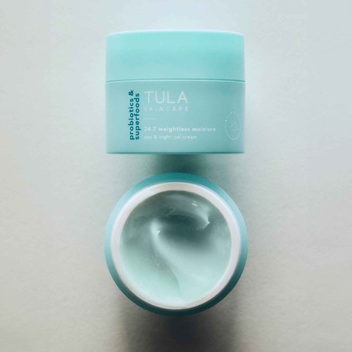 TULA Skin Care 24-7 Weightless Moisture Hydrating Day & Night Cream - Anti-Aging Lightweight Gel Cream Moisturizer for Face, Contains Watermelon & Blueberry Extract, 1.5 oz.
