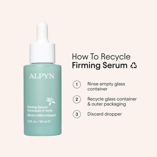 Alpyn Wild Nettle & Niacinamide Firming Serum | Visibly Smooth, Plump, & Moisturize | Reduce the Look of Fine Lines & Pores - For All Skin Types | 1 oz / 30 ml