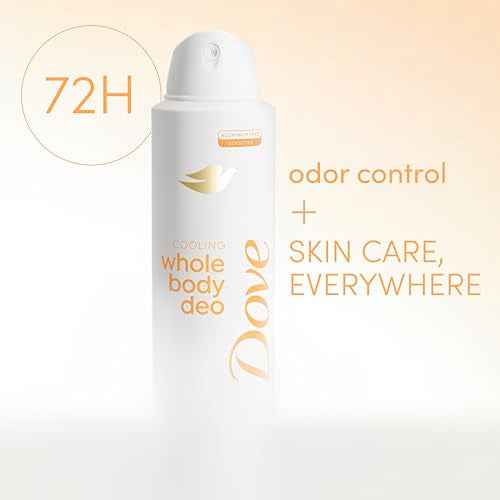 Dove Whole Body Deodorant Cooling Spray Peach & White Tea Aluminum Free 4oz