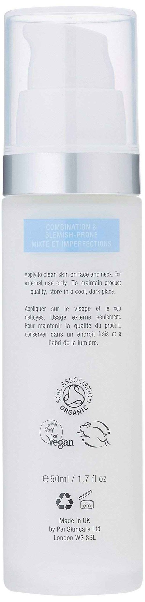 PAI SKINCARE - The Pioneer: Geranium + Thistle Mattifying Moisturizer | Natural, Vegan, Sensitive Skincare (1.7 Fl Oz | 50 mL)