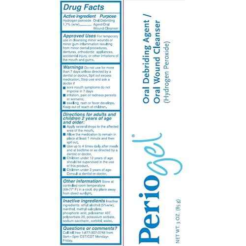 Perio Gel | Periodontal Treatment for Teeth | Promotes Teeth Whitening (3 oz.)