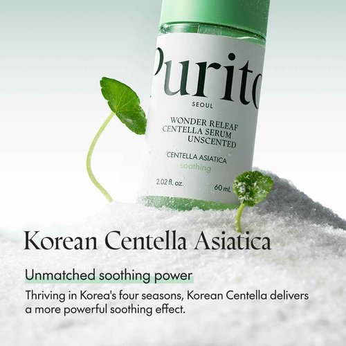 PURITO Seoul Perfect Routine Set for Glass skin (Panthenol Cleanser + Centella Unscented Toner + Serum + Panthenol Cream)