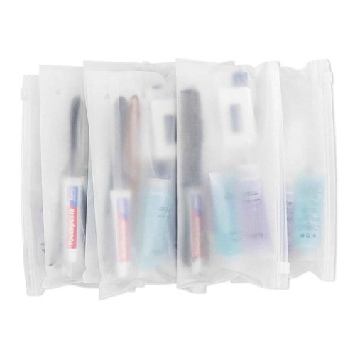 Gisdo 50-Pack Toiletry Kits - Personal Hygiene & Travel Kit for Men, Women & Charity - Disposable, Bulk Homeless Care Package Supplies
