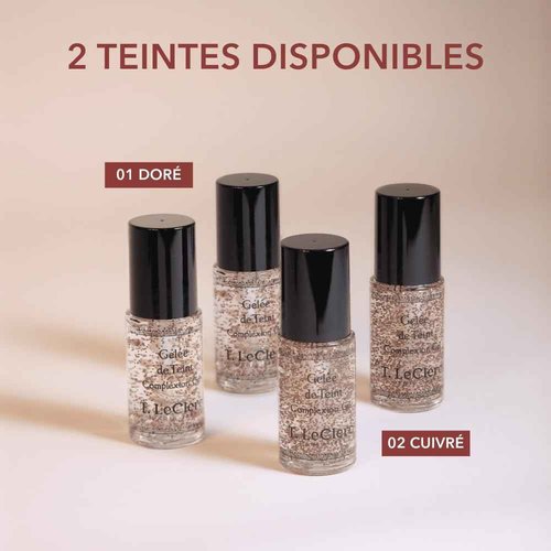 T. LeClerc Tinted Moisturizer Complexion Gel Face, Body Foundation Tint Veil Gel Lightweight, Fresh Texture Soothes Skin Encapsulated Sun 1 oz