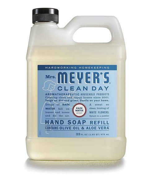 Mrs. MEYER'S Liquid Hand Soap New Everyday 6 Scent Variety Pack Refills, 1 Rainwater, 1 Oat Blossom, 1 Plumberry, 1 basil, 1 lavender, 1 Lemon Verbena, 1 CT