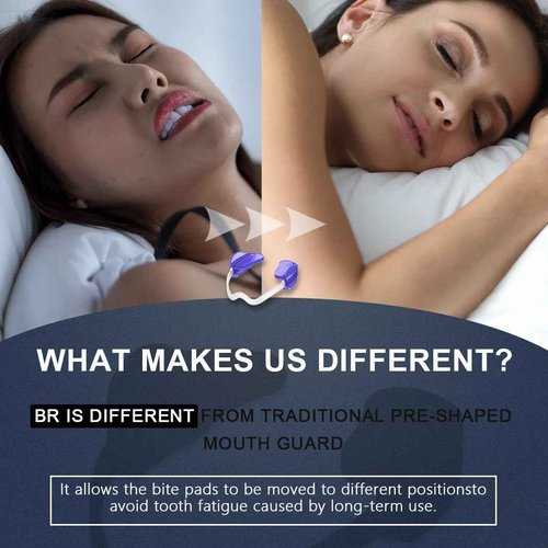 KOHEEL BR-PRO Adjustable Mouth Guard for Teeth Grinding and Clenching, No Boiling Night Guard, Stop Bruxism Dental Guard (6 Count)