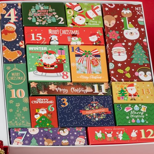Christmas Gift Set, Bath and Body Gifts Sets for Women, Christmas Spa Gift Baskets for Women, Skincare Beauty Advent Calendar