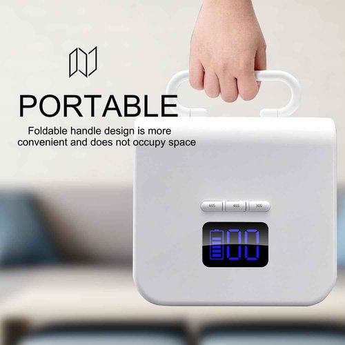 Cordless UV Nail Lamp,220W UV Light for Gel Nails, Rechargeable Professional LED Nail Lamp with 48 Beads & Touch Display, Built-in 3-Timer Modes & Auto Sensor, Fast Curing Nail Dryer