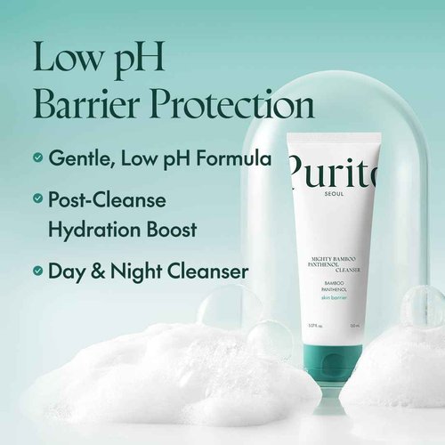 PURITO Seoul Perfect Routine Set for Glass skin (Panthenol Cleanser + Centella Unscented Toner + Serum + Panthenol Cream)