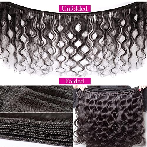 DMS Human Hair Bundles Body Wave Brazilian Virgirn Human Hair Bundles 3 Bundles Brazilian Body Wave Unprocessed Brazilian Human Hair Wave Bundles (16 18 20, body natural black) ¡¦