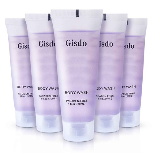 Gisdo Travel Size Body Wash Bulk (1 fl oz, 200 Pack), Refreshing Hotel Body Wash, Mini and Small Size Guest Hotel Toiletries in Bulk