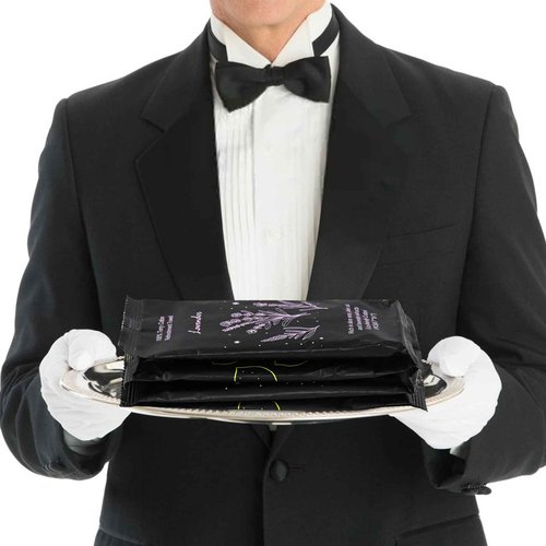 Moist Cotton Towel Bulk Moist Towelettes Individually Wrapped 8.7" x 8.7",White Towel Services,Refreshment Pre Moistened Towels Lavender and Lemon Scent for Travel Sport Party Spa Dentist Hote200
