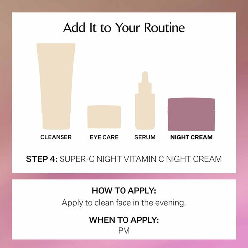 StriVectin Super-C Night Vitamin C Night Cream, Brightening and Firming, Boost Skin Dullness with Hyaluronic Acid, 1.7 Oz