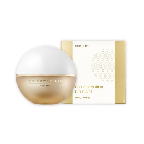 Bedight Goldmoon Cream - Neck Tightening Cream | Anti-Aging Neck Firming Cream for an Even Skin Tone | Niacinamide Neck Wrinkle Firming Cream | Korean Pocket Ball (50ml / 1.7 fl.oz.)
