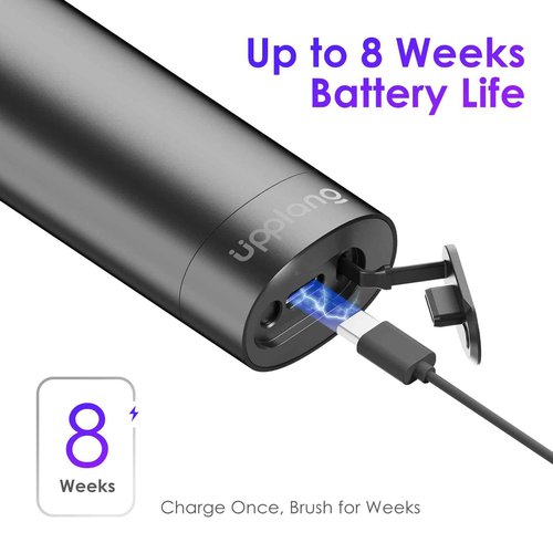 Electric Toothbrush, Portable Travel Sonic Toothbrush with Protective Case USB-C Rechargeable, Neutral Comfort Bristles, Waterproof, Smart Timer, Compact for Daily Use (Elegant Gray)
