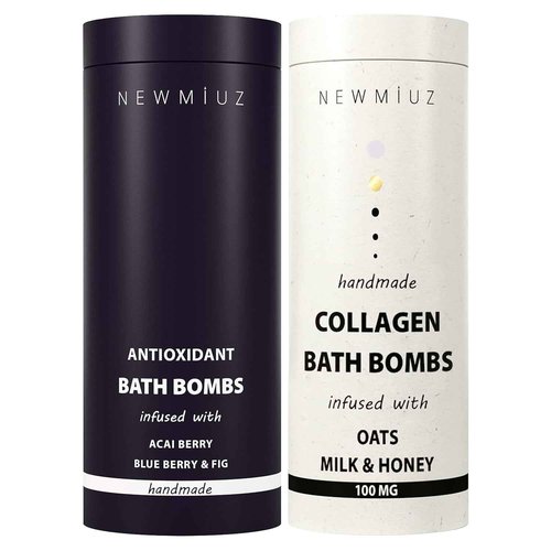 Hydrating Fizzing Bubble Bath Bombs Gift Set Pack of 2 Perfect Selfcare Gift for Birthday Christmas or Stocking Stuffers