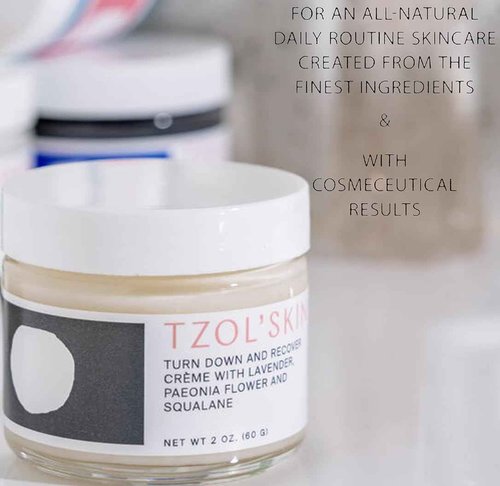 TZOL’SKIN - Turn Down and Recover Crème - Night Face Cream - Recharges Skin - Hydrating - Soothes & Nourishes - Lift & Tone - No Paraben, Silicones & Sulfates - Vegan - Cruelty Free