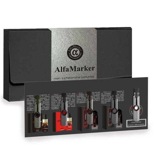 ALFAMARKER Cologne for Men with Pheromones - 5 Male Oil Perfumes x 2ml -Oil Perfume Set for Man - Great Holiday Gift